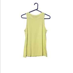 a new day small neon green tank top